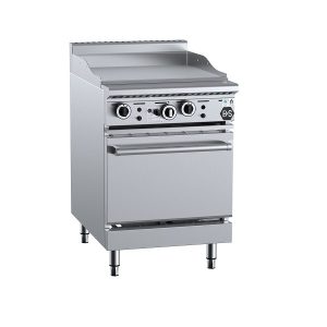 B&S Black Static Oven with 600mm Grill/Griddle (OV-GRP6)