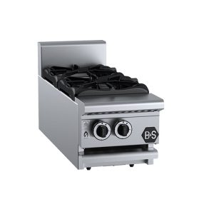 B&S Black Stove Boiling Top 2 Burner Benchtop (SB2BM)