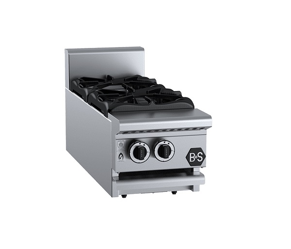 B&S Black Stove Boiling Top 2 Burner Benchtop (SB2BM)
