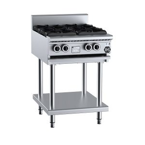 B&S Black Stove Boiling Top 4 Burner on Stand (BT-SB4)