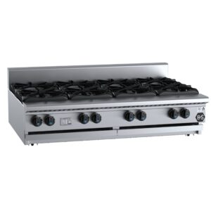 B&S Black Stove Boiling Top 8 Burner Benchtop (SB8BM)
