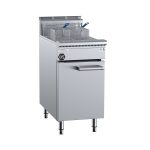 B&S Black Turbo Fryer Single Pan Split Pot 2 Basket (TF-451S)