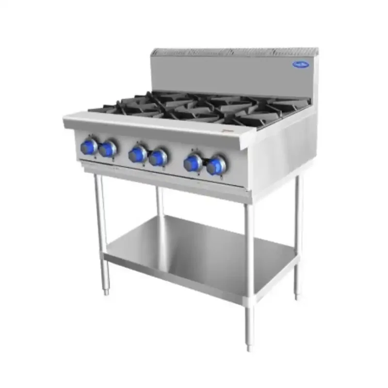 Cookrite 6 Burner Gas Cooktop (AT80G6B-F)