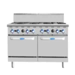 Cookrite 8 Burner Gas Cooktop with Twin Ovens (AT80G8B-O)