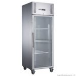 FED-X Upright 600Ltr Stainless Steel 1 Glass Door Display Freezer (XURF600G1V)