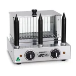 Roband Hot Dog & Bun Steamer Glass Tank with 3 Bun Spikes (M3)