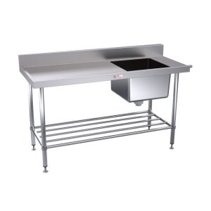 Simply Stainless Dishwasher Inlet Sink 1200mm 1 RH (Bowl SS08.7.1200R)