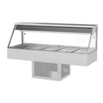 Woodson 1680mm Cold Food Display Straight Glass 5 Bays (WR.CFS25)