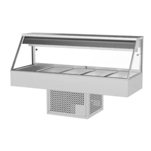 Woodson 1680mm Cold Food Display Straight Glass 5 Bays (WR.CFS25)