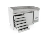 Atosa Marble Top Pizza Prep Table Fridge 1 Door with Ambient Drawers 140Ltr (EPF3490)