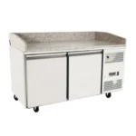 Atosa Marble Top Pizza Prep Table Fridge 2 Door 280Ltr (EPF3495)