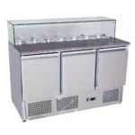 Atosa Marble Top Saladette Fridge with Glass Display 3 Door 380Ltr (ESL3864)