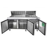 Atosa Mega Top Sandwich Prep Fridge 3 Door 600Ltr (MSF8308)
