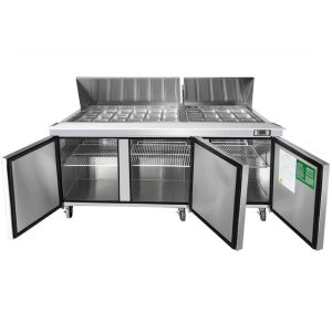 Atosa Mega Top Sandwich Prep Fridge 3 Door 600Ltr (MSF8308)