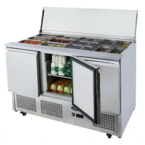 Atosa Saladette Fridge 3 Door Sliding Lid 380Ltr (ESL3850)