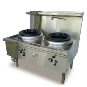 Jasper Wok Range 2 Hole Chimney Burner (JA-2CB-N/L)