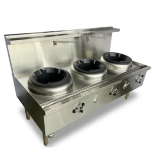 Jasper Wok Range 3 Hole Duckbill Burner (JA-3DB-N/L)