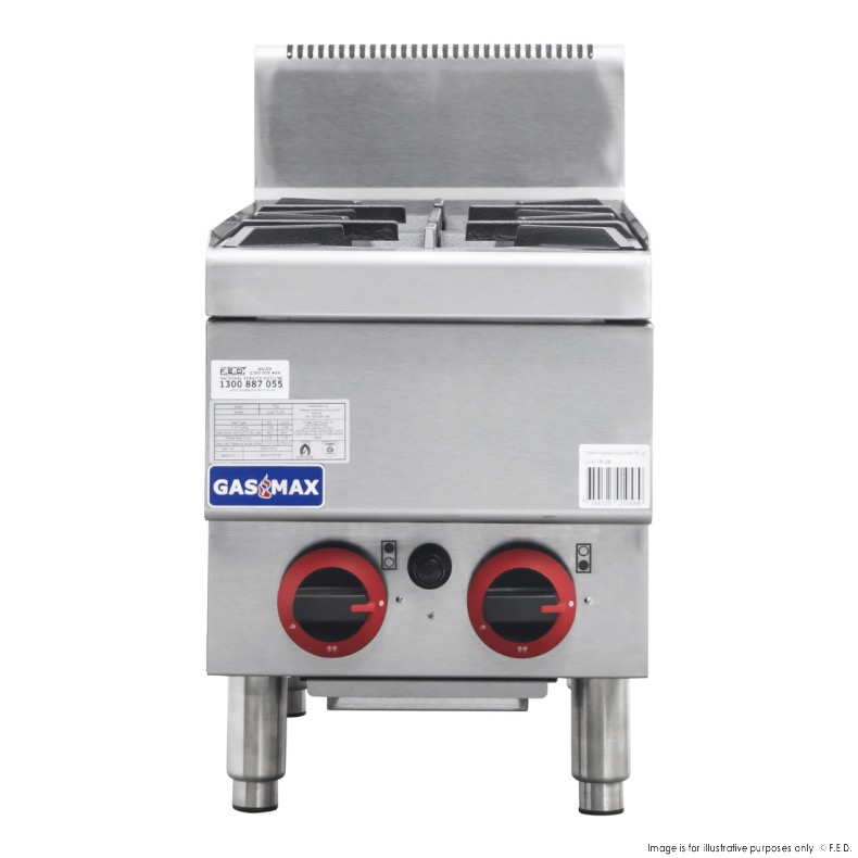 Gasmax Countertop Gas Cooktop 2 x Burners (JUS-TR-2B)