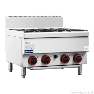 Gasmax Countertop Gas Cooktop 4 x 24Mj Burners (JUS-TR-4B)