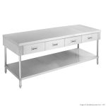 Modular Systems 1800mm Workbench with Drawers & Undershelf (SWBD-6-1800)
