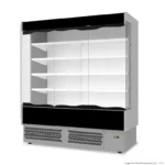 Tecnodom Supermarket 3 Glass Door Refrigerated Display (TDVB80-CA-187)