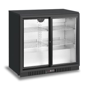 Atosa/Snowman Back Bar Cooler 2 Sliding Doors 208Ltr (BB-208SEC)