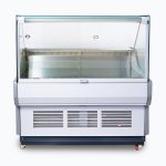Bromic 1330mm Square Glass Deli Display White (DD1250SG-NR)