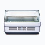 Bromic 1955mm Curved Glass Deli Display White (DD1875CG-NR)