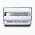 Bromic 1955mm Square Glass Deli Display White (DD1875SG-NR)