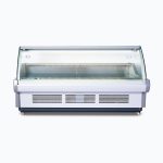 Bromic 2580mm Curved Glass Deli Display White (DD2500CG-NR)