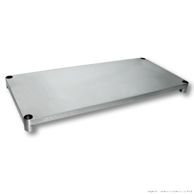 Modular Systems Solid Stainless Steel Undershelf to Suit 600mm Deep Benches (SUS6)