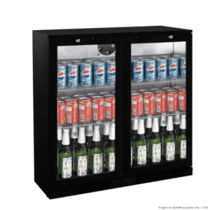 Thermaster Back Bar Cooler Tropicalised 2 Hinged Doors 188Ltr (LG-208TD)