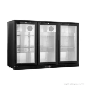 Thermaster Back Bar Cooler Tropicalised 3 Hinged Doors 220Ltr (LG-330TD)