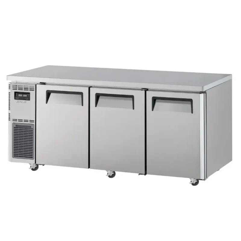 Turbo Air K-Series 1800x700mm 3 Door Under Counter Fridge:Freezer (KURF18-3-N)-caterware