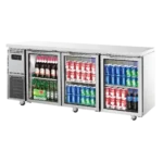 Turbo-Air-K-Series-1800x700mm-3-Glass-Door-Under-Counter-Fridge-(KGR18-3-N)-Caterware