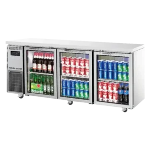 Turbo-Air-K-Series-1800x700mm-3-Glass-Door-Under-Counter-Fridge-(KGR18-3-N)-Caterware