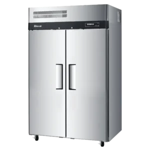 Turbo Air K-Series 2 Door (Dual Zone) Top Mount Upright Fridge:Freezer Stainless Steel (KRF45-2H-N)-Caterware