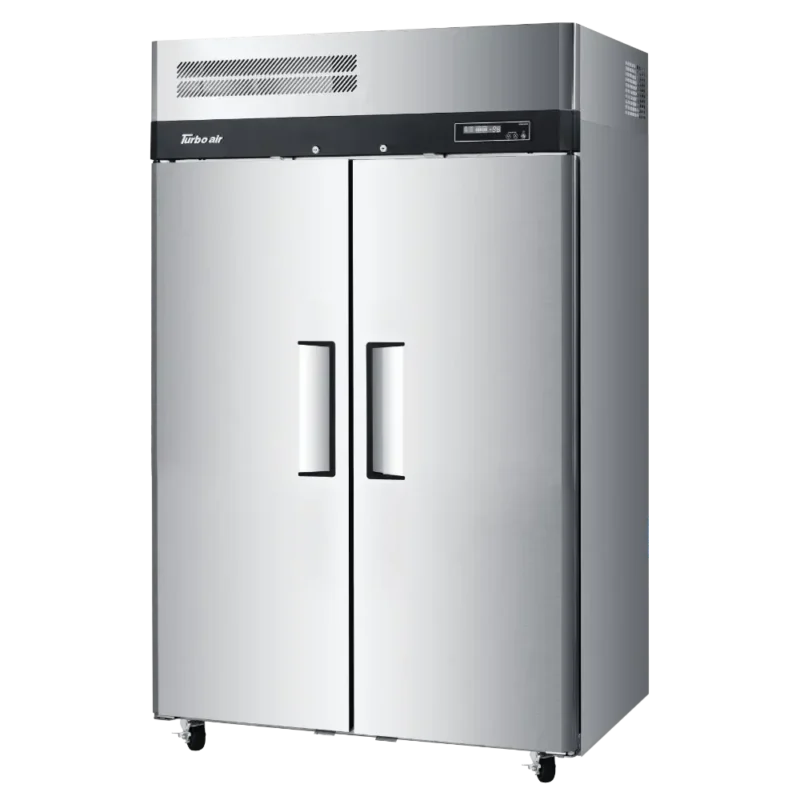 Turbo Air K-Series 2 Door (Dual Zone) Top Mount Upright Fridge:Freezer Stainless Steel (KRF45-2H-N)-Caterware