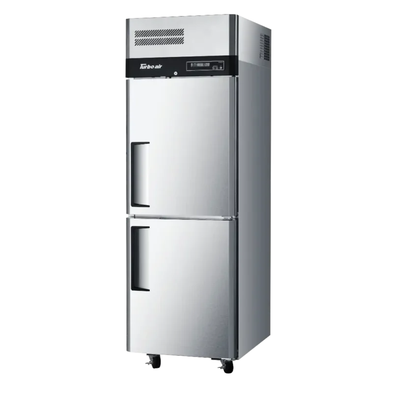 Turbo Air K-Series 2 Door (Split Single) Top Mount Upright Freezer Stainless Steel (KF25-2-N)-Caterware