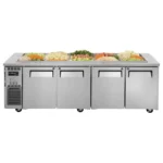Turbo-Air-K-Series-2400mm-4-Door-Salad-Prep-Fridge:Buffet-(KSR24-4-N)-Caterware