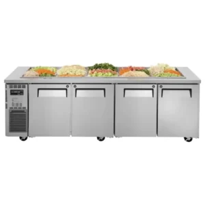 Turbo-Air-K-Series-2400mm-4-Door-Salad-Prep-Fridge:Buffet-(KSR24-4-N)-Caterware