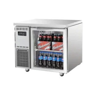 Turbo-Air-K-Series-900x700mm-1-Glass-Door-Under-Counter-Fridge-(KGR9-1-N)-Caterware