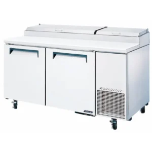 Turbo-Air-1702mm-Pizza-Prep-Table-2-Door-with-Air-Blown-Wells-(CTPR-67SD)-Caterware