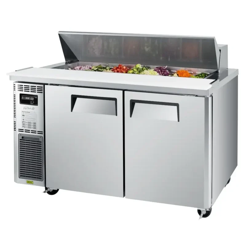 Turbo-Air-K-Series-1500mm-2-Door-Sandwich-Prep-Fridge-(KHR15-2-N)-Caterware