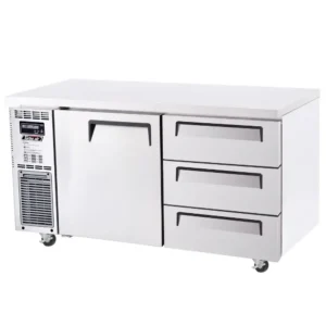 Turbo-Air-K-Series-1500mm-3-Drawer-&-1-Door-Under-Counter-Freezer-(KUF15-3D-3-N)_Caterware