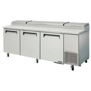 Turbo Air 2362mm Pizza Prep Table 3 Door with Air Blown Wells (CTPR-93SD)