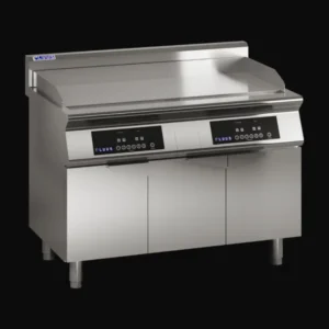 Luus-120cm-Induction-Griddle-on-Stainless-Cabinet-(EG7-12P)-Caterware