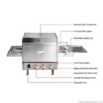 BakerMax Pizza Conveyor Oven Single Phase 15Amp (HX-14EP) - Image 8