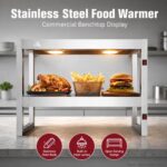 Benchstar 900mm Commercial Food Warmer with 2 Layers/4 Lamps (FW4L-092) - Image 4