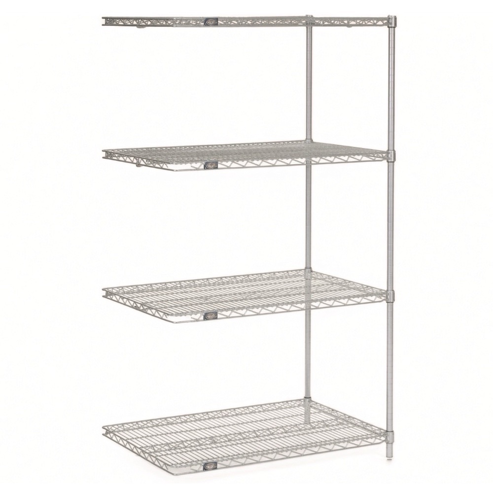 Atlas 4 Shelf Wire "Add-On" Shelving Kit 610mm Deep (Various Lengths)